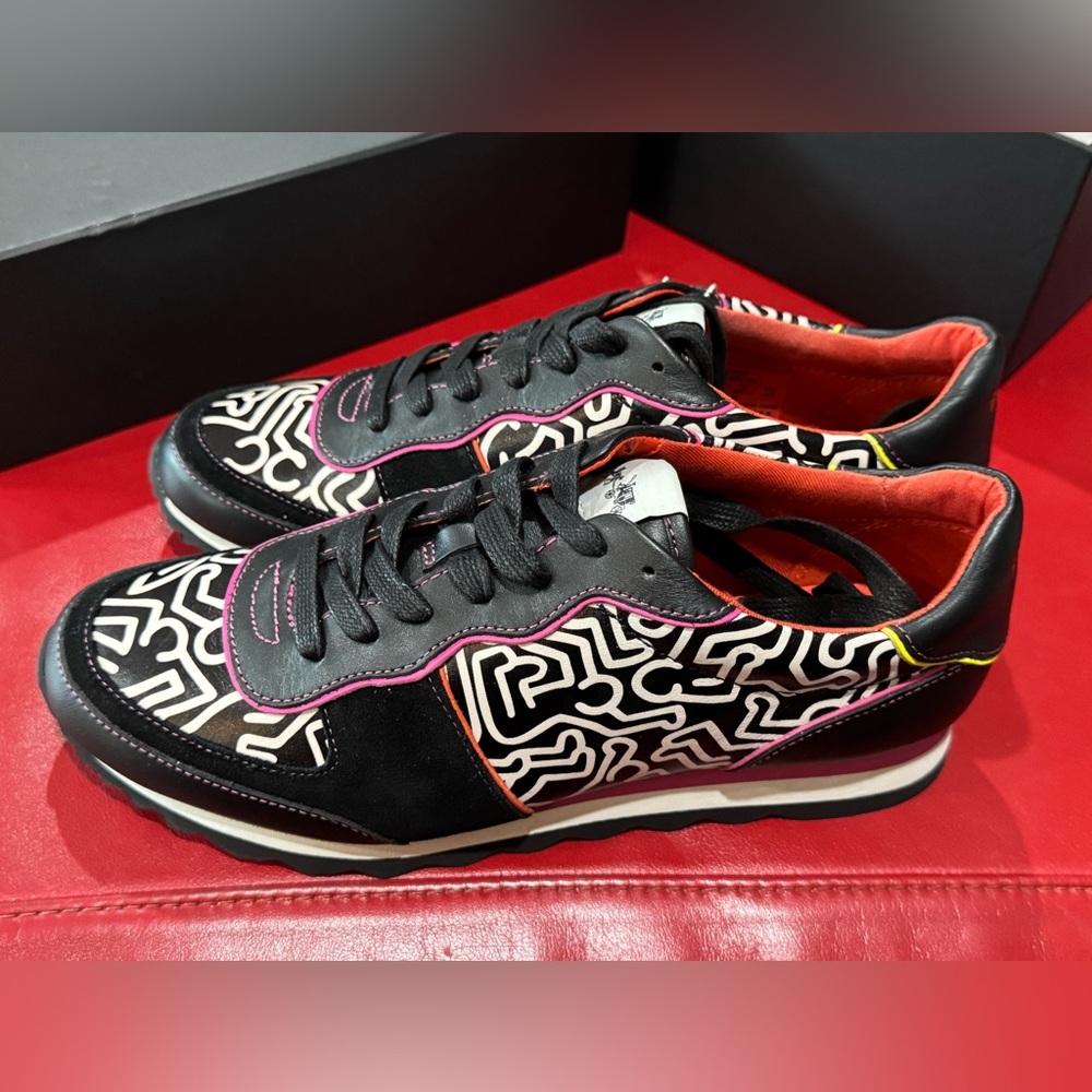 Coach x Keith Haring Leather Sneaker New Women’s size 10 - NIB